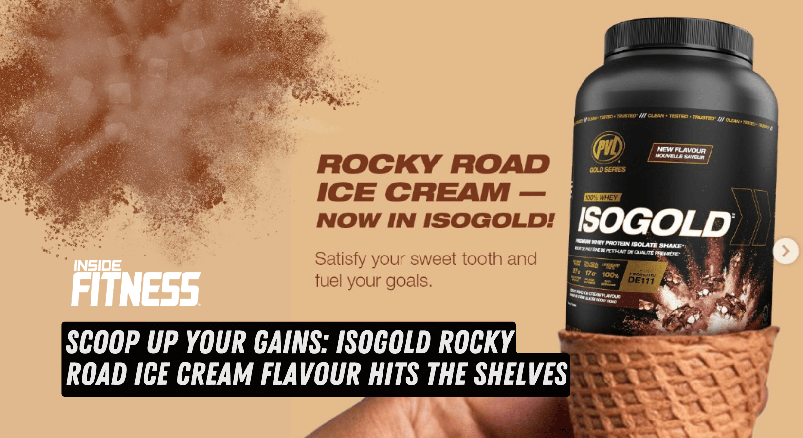 Scoop Up Your Gains: ISOGOLD Rocky Road Ice Cream Flavour Hits the Shelves - insidefitnessmag.com